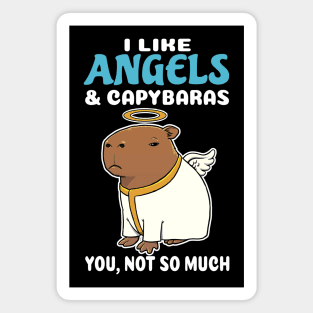 I Like Angels and Capybaras you not so much cartoon Magnet